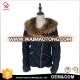 Fashion New Designer Women Warm Winter Faux Fur Collar Coat Leather Jacket Overcoat